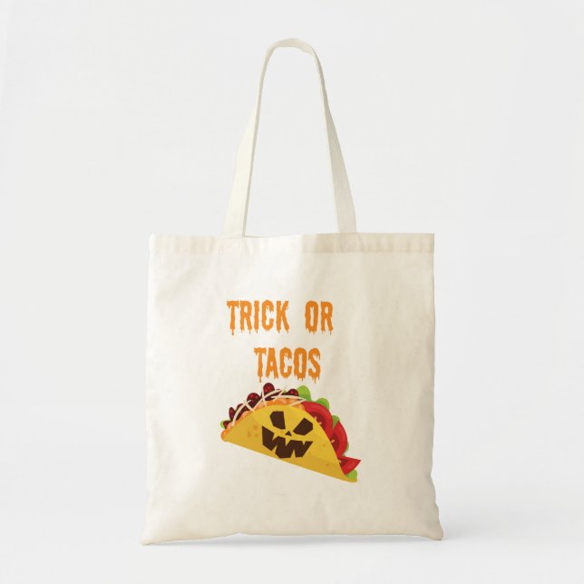 Tour ou sac de Halloween de taco (Devant)
