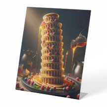 Tour penchée de Yummy ! Bannière de fête / Signe