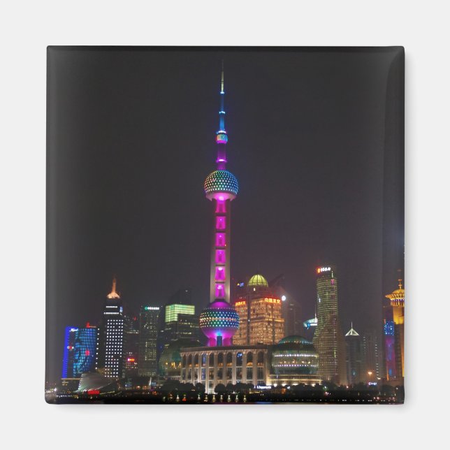 Tour Perle Orientale - Shanghai, Chine - Magnet (Devant)