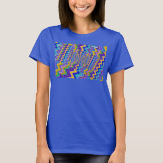 tourbillon multicolore sur un T-Shirt