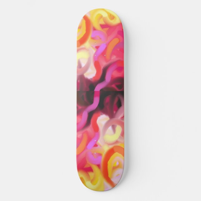 Tourbillons Abstraits Skateboard Deck (Recto)