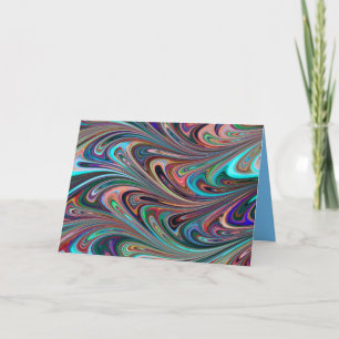 tourbillons arc-en-ciel carte de voeux