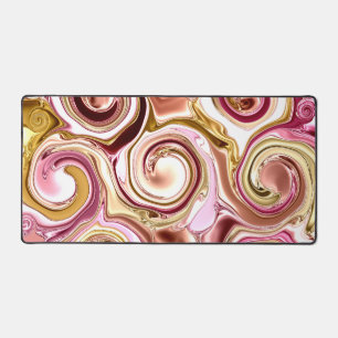 Tourbillons roses et or et torrents