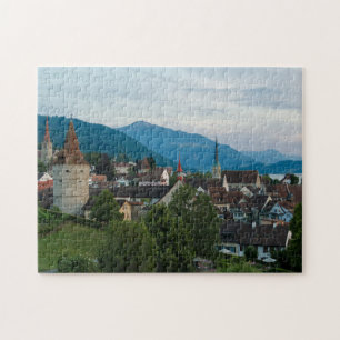 Tourelles de Zug Cityscape Jigsaw Puzzle