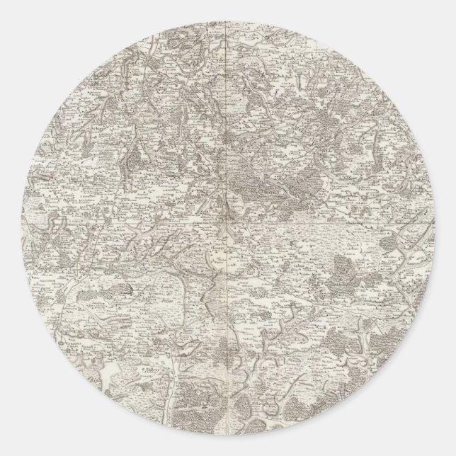 Touren Runder Aufkleber (Vorderseite)