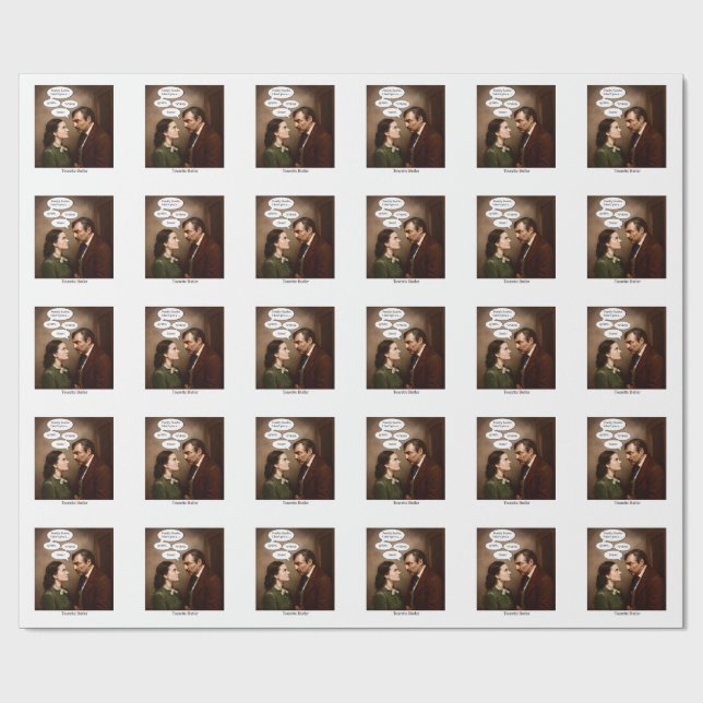 Tourette Butler Geschenkpapier (Flach)
