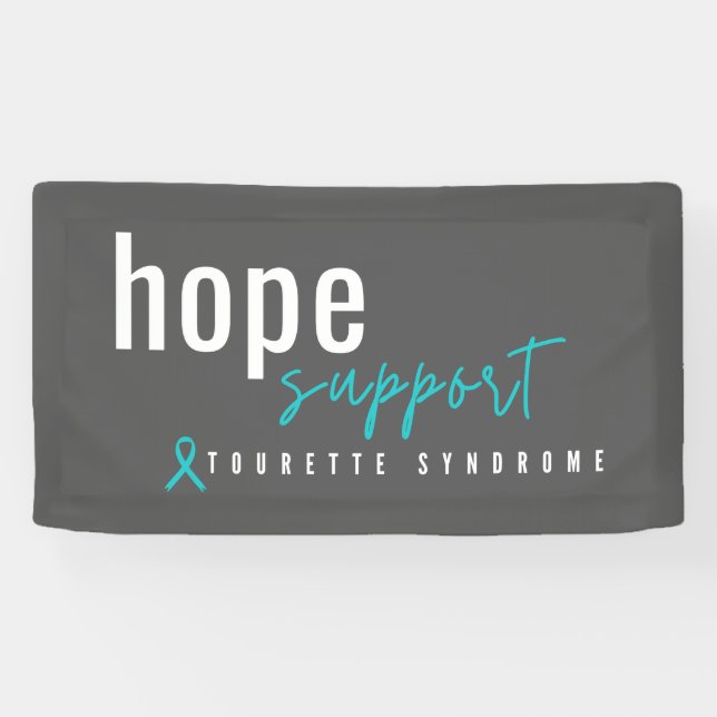 Tourette-Syndrom. Hoffnungsunterstützung. Bannersi Banner (Horizontal)