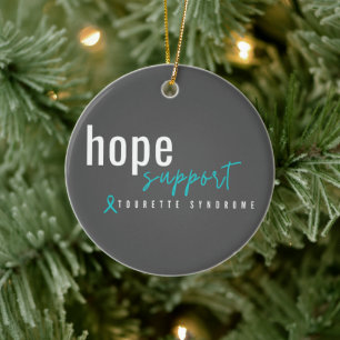 Tourette-Syndrom. Hoffnungsunterstützung. Ornament