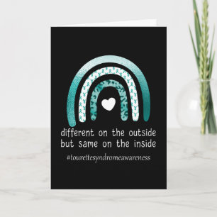 Tourette Syndrome Awareness Tourettes Warrior Aqua Karte