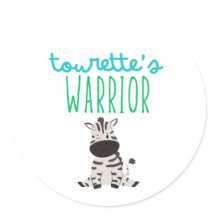 tourette's guerrier sensibilisation mignon Sticker