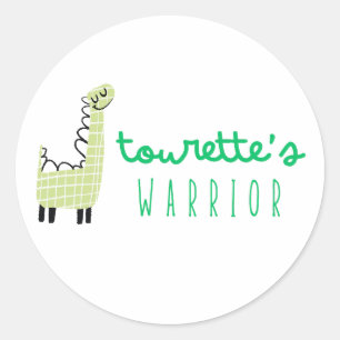 Tourette's guerrier sensibilisation Stickers migno
