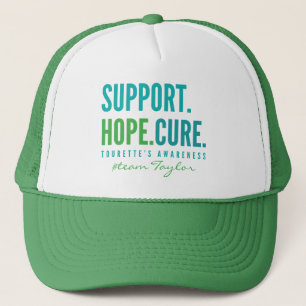 Tourettes Individuelle Name-Support Hoffnung heile Truckerkappe