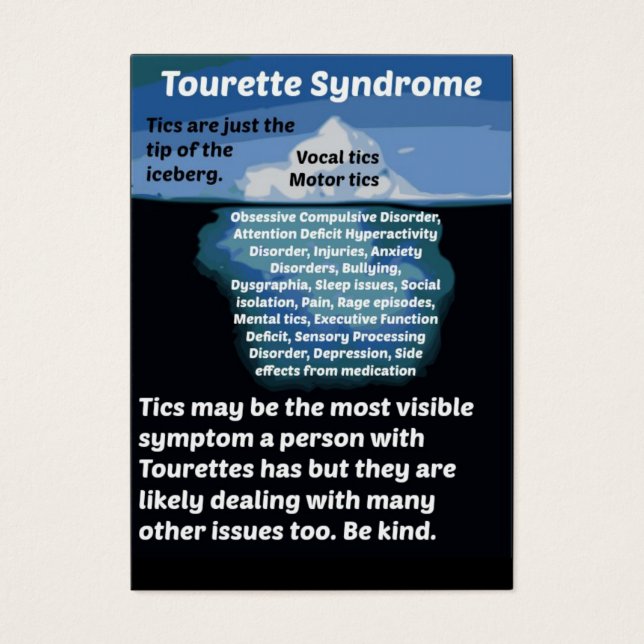 Tourettes ist nur die Spitze des Eisbergs (Vorderseite)