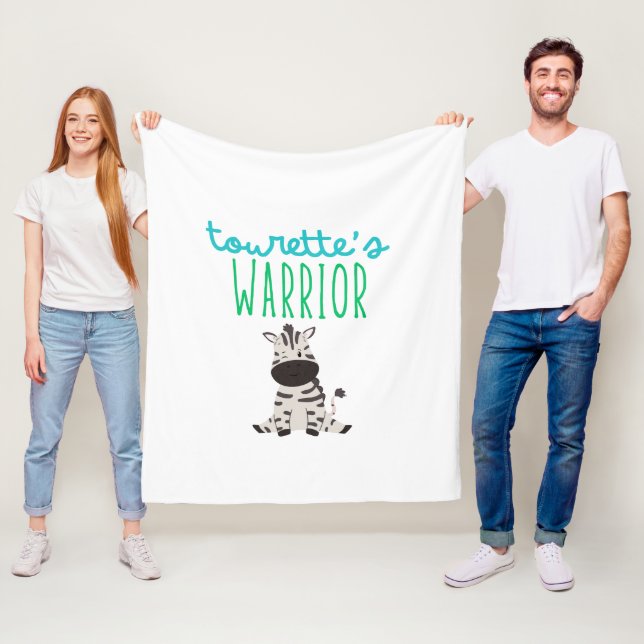Tourettes Krieger Kinder niedlich Fleece Blanket G (Beispiel)