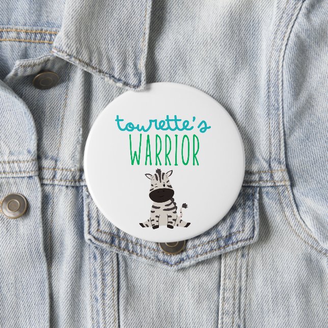 Tourette's Kriegerbewusstsein Kinder niedlich Butt Button (Beispiel)