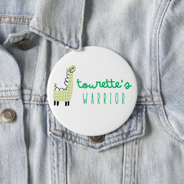Tourettes Kriegerbewusstsein niedlich Button-Gesch Button (Beispiel)