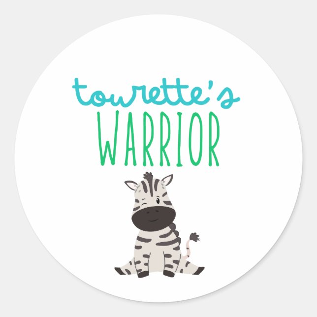 Tourettes Kriegerbewusstsein niedliche Stickers La (Vorderseite)