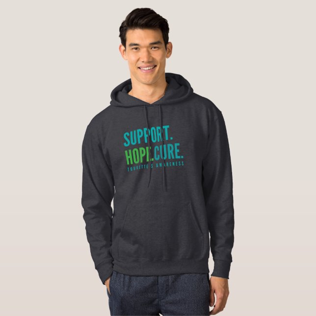 Tourette's support hope cure Pullover Hoodie (Vorne ganz)