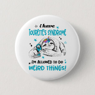 Tourette's Syndrome Awareness Month Ribbon Geschen Button