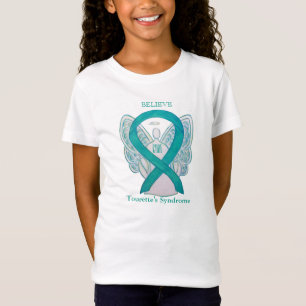 Tourettes Syndrome Awareness Ribbon Angel Shirt