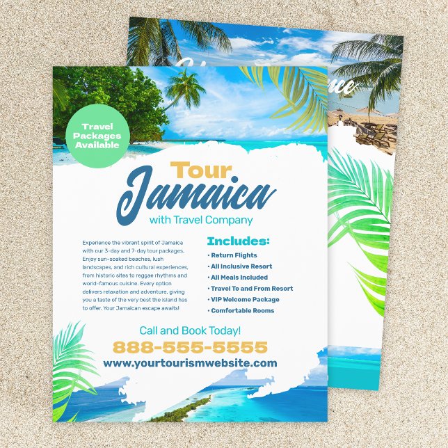 Tourism Vacation Travel Flyer Template (Von Creator hochgeladen)