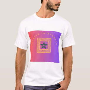 Tourismus in Morocco - Moroccan Mosaic Star Design T-Shirt