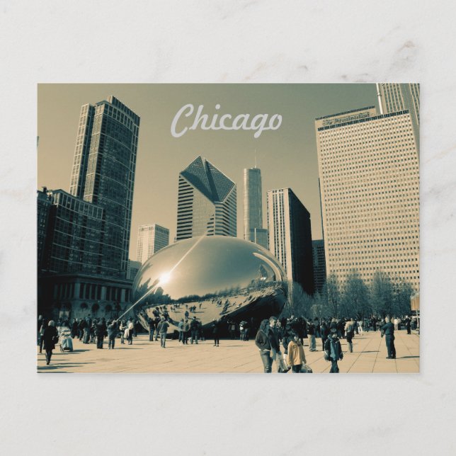 Tourist Chicago Post Card Postkarte (Vorderseite)