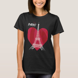Tourist Frankreich Paris Herz Eiffel Tower Souveni T-Shirt