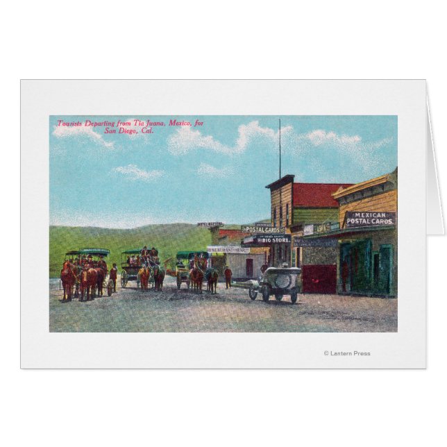 Touristen, die nach Tijuana abreisen (Vorderseite (Horizontal))