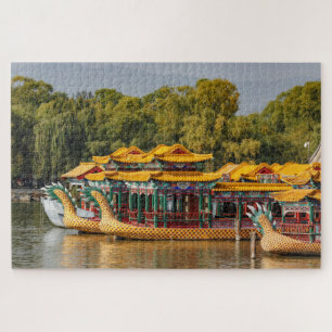 Touristen-Drachenboote   Kunming-See