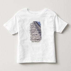 Touristen steigen Treppen von El Castillo, Stein Kleinkind T-shirt