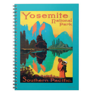 Touristenplakat - Yosemite Nat'l Park, CA Notizblock
