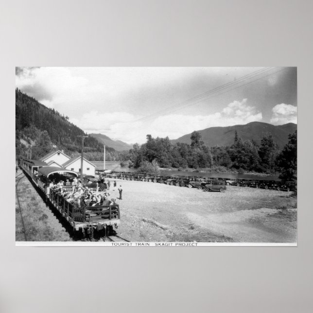 Touristenzug des Skagit-Projekts Poster (Vorne)