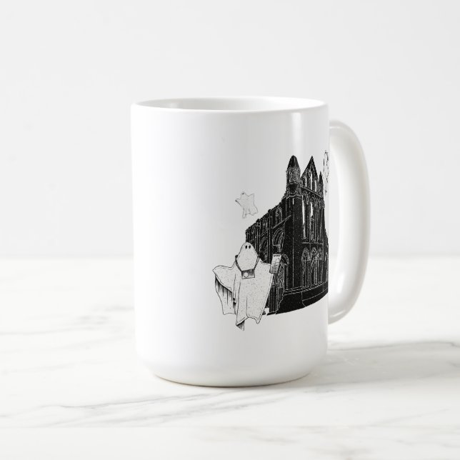 Touristische Geister der Whitby Abbey Kaffeetasse (VorderseiteRechts)