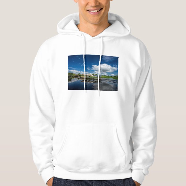 Touristisches Boots-Reflexion Hoodie (Vorderseite)