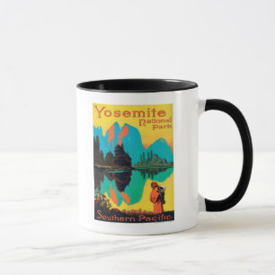 Touristisches Plakat - Yosemite Nationalpark, CA Tasse