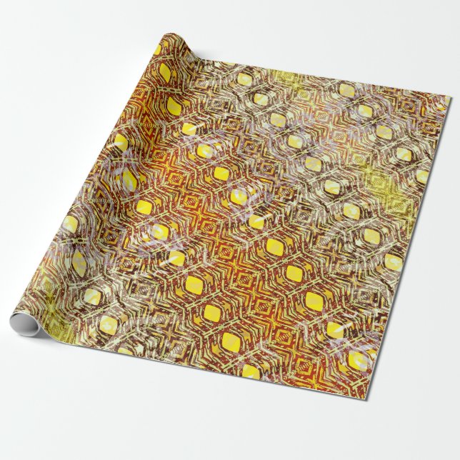 Tourmaline Acquiescence Diagonal Geschenkpapier (Ungerollt)
