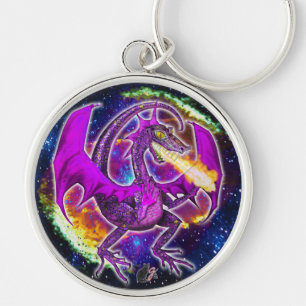 Tourmaline Cosmic Dragon Schlüsselanhänger