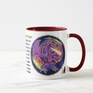 Tourmaline Cosmic Dragon Tasse