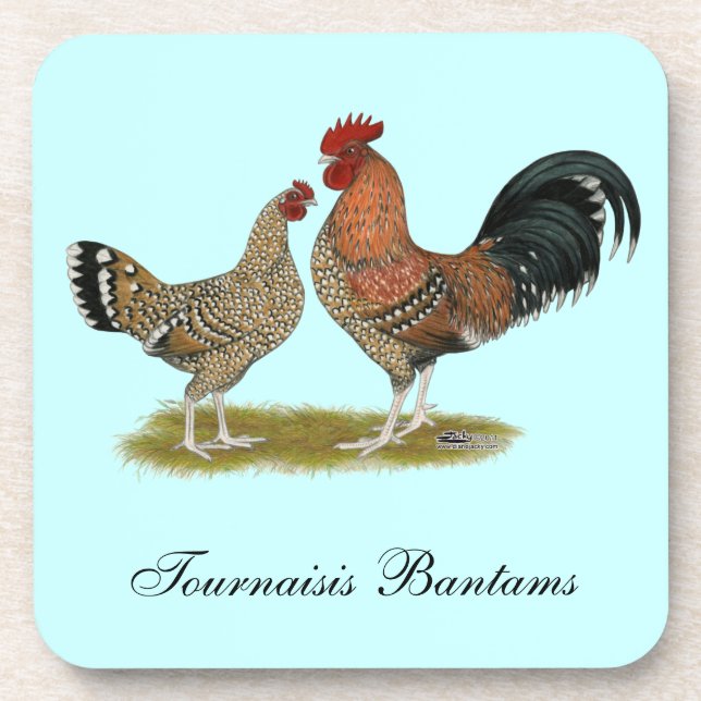 Tournaisis Bantams Getränkeuntersetzer (Vorderseite)