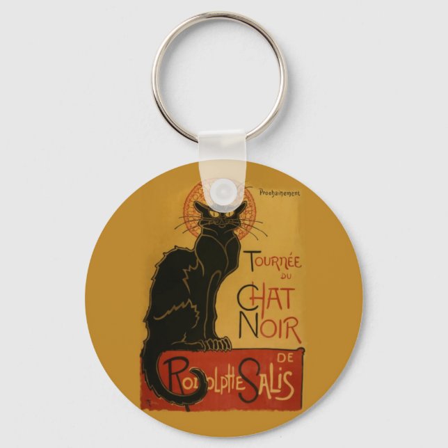 Tournee de Chat Noir Black Cat Schlüsselanhänger (Vorderseite)