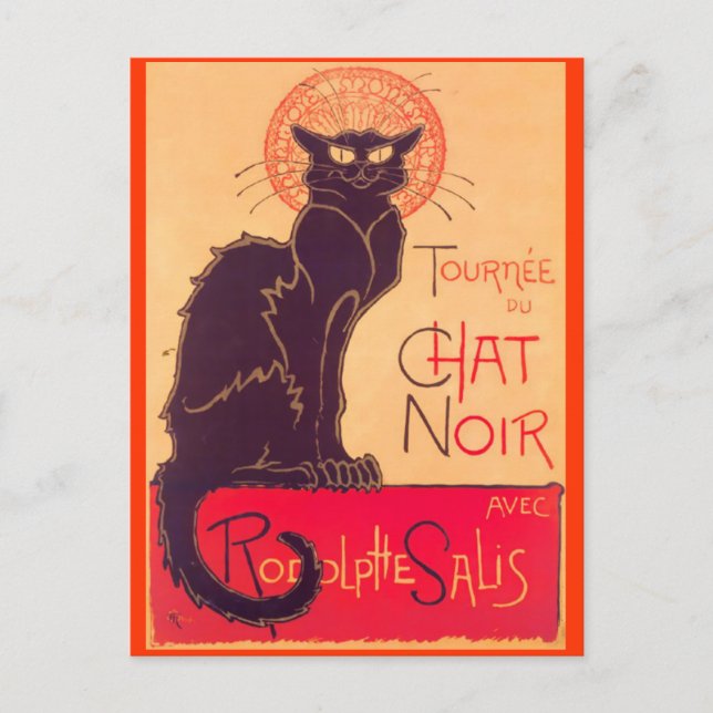 Tournee de Chat Noir Cards Postkarte (Vorderseite)