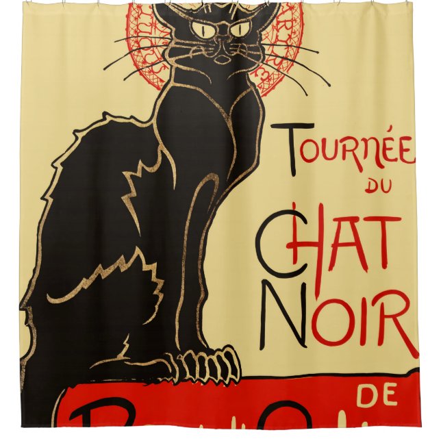 Tournée du Chat Noir Art Nouveau Duschvorhang (Vorderseite)