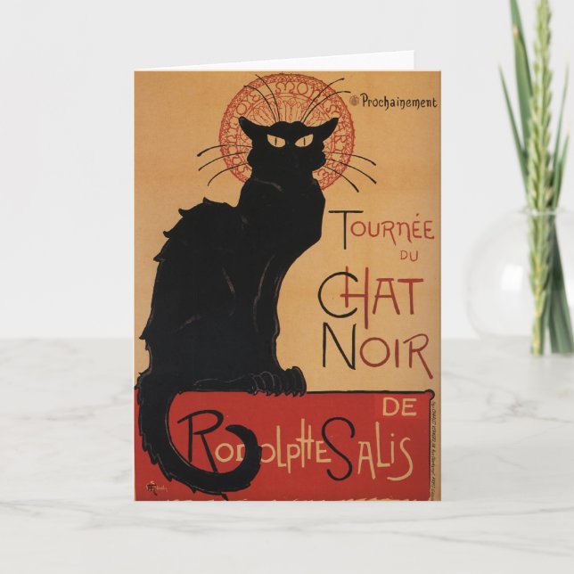 Tournée du Chat Noir, Théophile Steinlen Karte (Vorderseite)