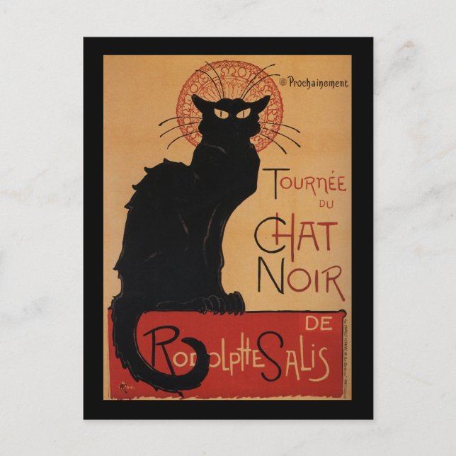 Tournée du Chat Noir, Théophile Steinlen Postkarte (Vorderseite)