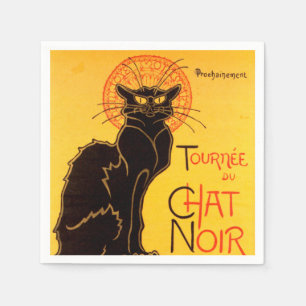 Tournée du Chat Noir - Vintage Plakat Serviette