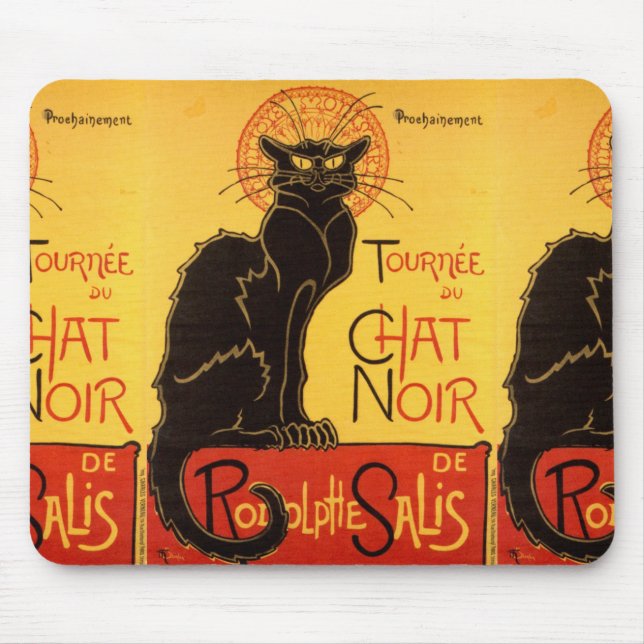 Tournée du Chat Noir - Vintage Poster Mousepad (Vorne)