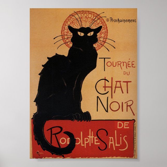 Tournee du Chat noir Vintage Werbeplakat Poster (Vorne)