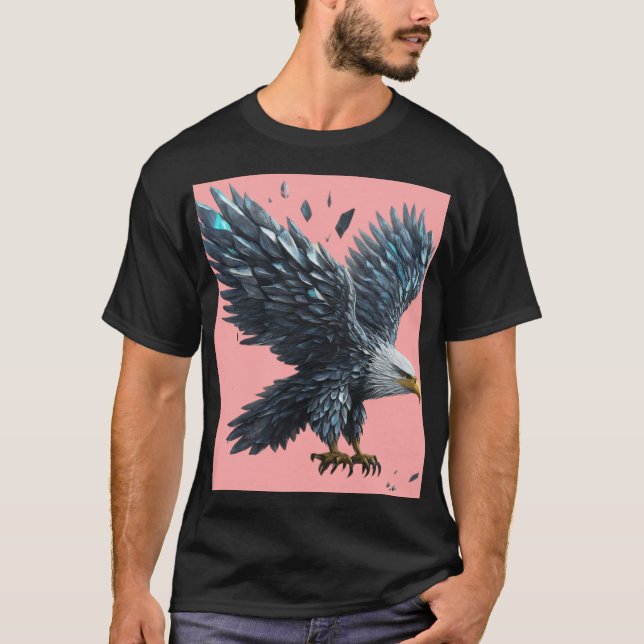 Tourner au-dessus : T-shirt Eagle en cristal (Devant)