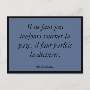 Tourner la page postkarte